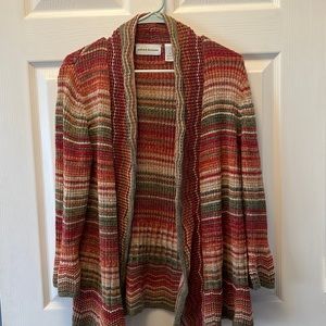 Fall colored cardigan size medium.